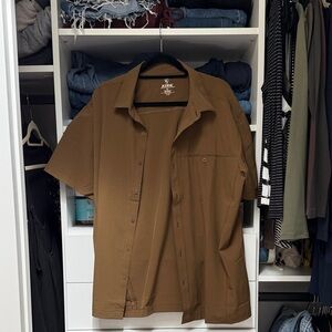 Kuhl Men's Short Sleeve Button Shirt - Brown Tan
